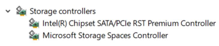 Neodporúčame používať predvolené ovládače dátového úložiska pre systém Windows. Skontrolujte, či sú už v počítači nainštalované ovládače rozhrania SATA.