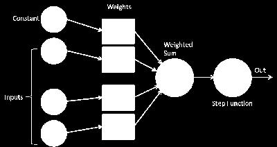 Výstup je spojený s každým vstupom a pomyselne je takéto spojenie známe z grafových štruktúr z matematiky, kde každé spojenie môže podliehat tzv.