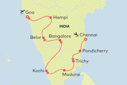 2 Chrámy na brehu mora (UNESCO) a morské špeciality (Streda) CHENNAI - MAHABALIPURAM Prílet do piateho najväčšieho mesta Indie CHENNAI, transfer do Mahabalipuramu.
