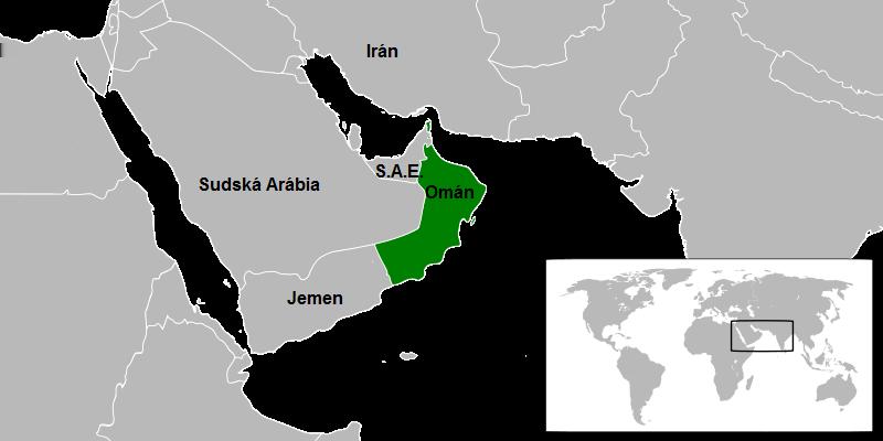 štátna vlajka Poloha Omán je arabský štát v juhozápadnej Ázii, presnejšie v juhovýchodnej časti Arabského polostrova, ležiaci na pobreží pri Arabskom mori a Ománskom zálive.