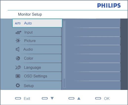Popis displeja na obrazovke Čo je obrazovkový displej (OSD)? On-Screen Display (OSD, displej na obrazovke) je funkcia všetkých monitorov Philips LCD.