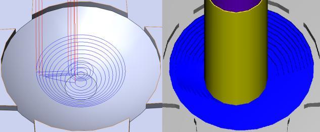 Parametre nastavenia hrubovacej stratégie Prvou volenou operáciou pri obrábaní tvarovej plochy bola operácia 3D model. V tejto operácii sa pracovalo s hrubovacou stratégiou Kontura.