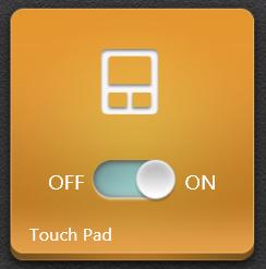 Dotyková plocha Táto aplikácia umožňuje aktivovať alebo deaktivovať dotykovú plochu prenosného