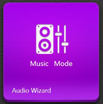 Audio Wizard AudioWizard allows you to customize the sound modes of your Notebook PC for a clearer audio output that fits actual usage