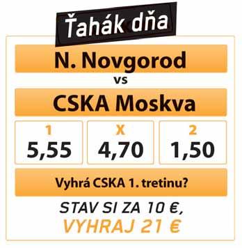 12 NIKÉ SERVIS streda 11. 9. 2019 STÁVKOVÁ PONUKA NA DNES (STREDA 11. 9. 2019) STREDA 11. 9. 2019 Hokej Slovensko I.