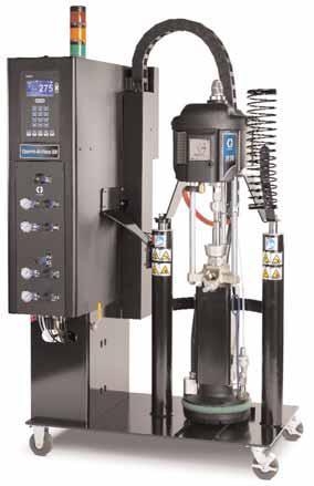 GRACO Therm-O-Flow 20 Systém pre aplikáciu horúcich tavenín z 20 litrových sudov Systém Therm-O-Flow 20 je určený pre extrudáciu horúcich tavenín.