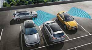 Bezpečnosť a asistenčné systémy Systém upozornenia na premávku za vozidlom (RCCW) Systém upozornenia na premávku za vozidlom uľahčuje cúvanie Asistent pre automatické prepínanie diaľkových svetiel