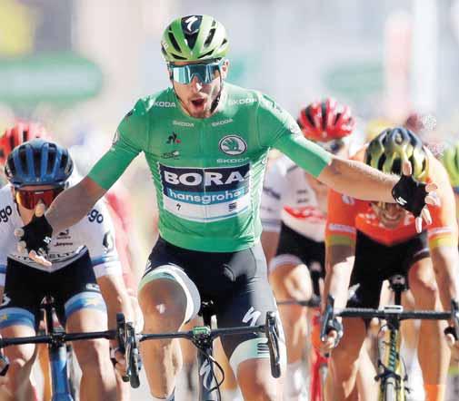 rekordný zelený dres víťaza bodovacej súťaže na Tour de France bola tentoraz len záležitosťou jedného muža. Slováka Petra Sagana.