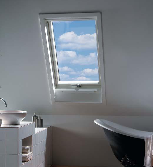 Okná FTP-W Okno FTP-W je kyvné strešné okno so zvýšenou odolnosťou proti vlhkosti. Strešné okná sú často umiestnené v priestoroch so zvýšenou vlhkosťou vzduchu (kúpelňa, kuchyňa a pod.).