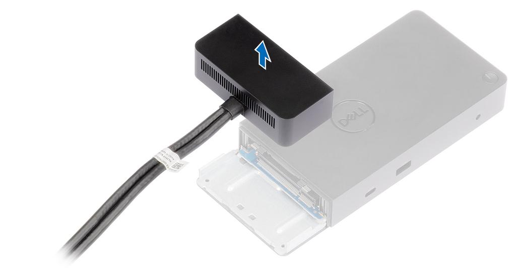 4 Nadvihnite modul kábla s konektorom USB Type-C a odstráňte ho z