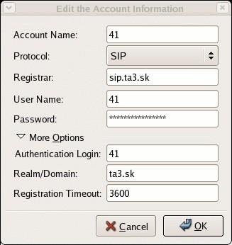 org/) Edit Accounts Add Account Name: 41 Protocol: