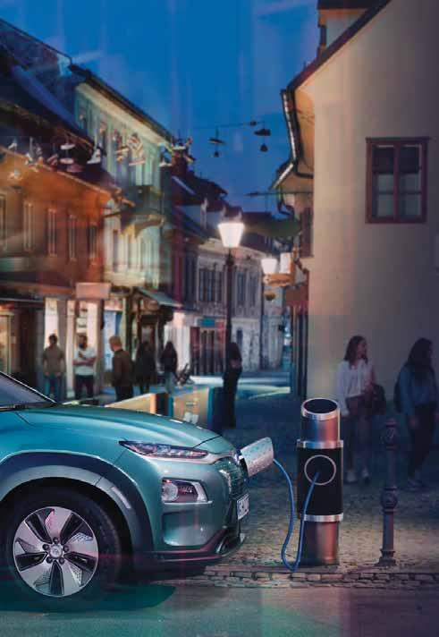 Jazdite elektricky. Vo vašom SUV. Nový model KONA Electric je prvým elektrickým kompaktným SUV v Európe. Je všestranný a poskytuje vysokú mieru pôžitku z jazdy.