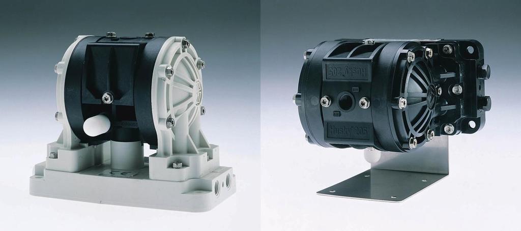 Husky 205 Plastic pneumatické dvojmembránové čerpadlá 1/4 Husky 205 je najmenšia dvojmembránové čerpadlo v ponuke spoločnosti GRACO.
