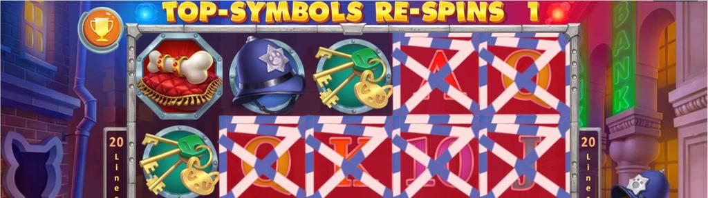Top symbols Re spins Počas základnej hry môžu byť hráčovi