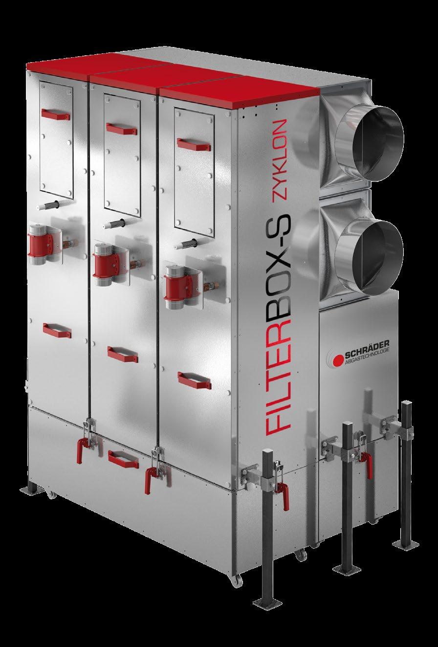 FILTERBOX-SZ V prípade zariadenia Filterbox-SZ sa jedná o modulárny odlučovač prachu pre väčšie zariadenia na spaľovanie dreva.