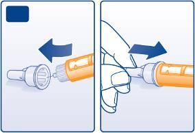 Ihlu opatrne zlikvidujte a dajte kryt pera naspäť na FlexPen. K Po každom podaní injekcie vždy odstráňte ihlu a uchovávajte FlexPen bez nasadenej ihly.