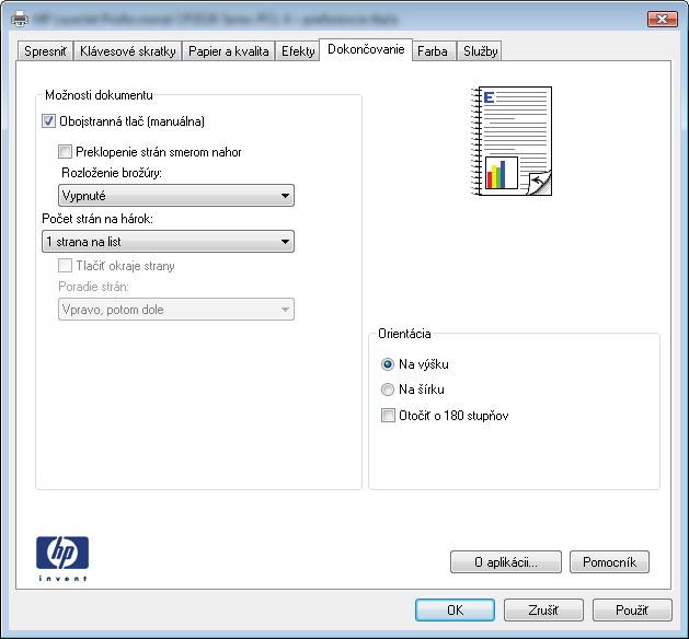 Tlač na obidve strany manuálne v systéme Windows 1. V ponuke File (Súbor) v softvérovom programe kliknite na položku Print (Tlačiť). 2.