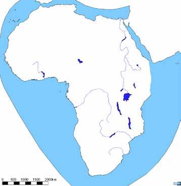 KAPITOLA 7 ZÁKLADNÉ FORMÁTY TESTOVÝCH POLOŽIEK 110. Do podkladovej mapy Afriky (Obrázok č. 15) dokreslite čo najpresnejšie: A) Somálsky polostrov B) Madagaskar C) Niger D) Kalahari E) Káhiru 111.