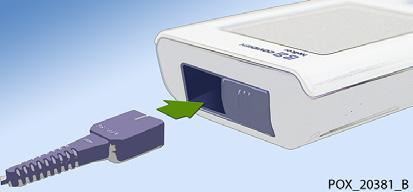 Pripojenie snímača k monitorovaciemu systému 1. Napevno zasuňte konektor snímača. 2.