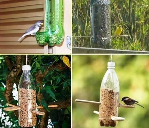 ..), nožnice, špagátik a semienka pre vtáčiky napr. slnečnicové, proso, pšenicu,... Postup: 1. Na plastovú fľašu si nakresli otvor.