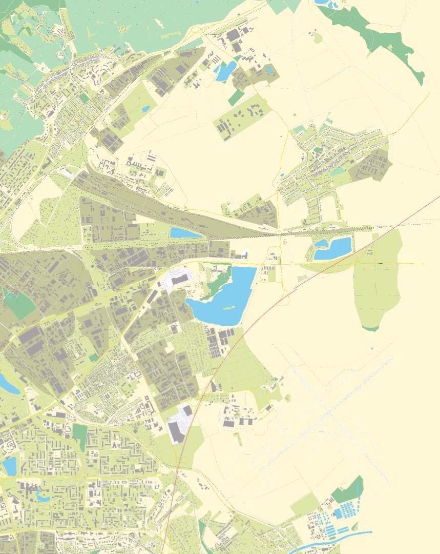 Obr.8 Záujmové územie Model kanalizačného zberača E rieši odkanalizovanie v rozsahu celého povodia a v zmysle členenia podľa katastrálnych území
