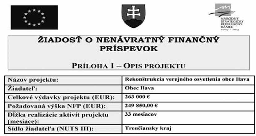 Ilavský mesačník 3 Nekonečný príbeh(12/2012) Tak by sa dal nazvať stav v súvislosti s Výzvou Ministerstva hospodárstva SR a Slovenskej inovačnej a energetickej agentúry(siaea) na rekonštrukciu