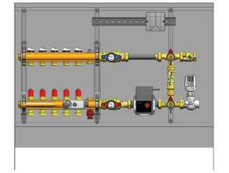 Compact Foor strana 3 z 11 5. Zónový ventil TS-E Zónový ventil TS-E reguluje požadovanú /zvolenú/ vstupnú teplotu vody do systému plošného vykurovania a prietok. 6. Pokyny pre zabudovanie 1.