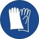 Strana 5/9 Ochrana rúk/kože: Ochranné rukavice odolné proti chemikáliám (EN 374). Materiál rukavíc Bavlnené rukavice potiahnuté nitrilovou gumou.
