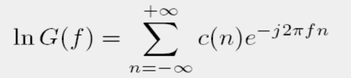Definícia epstra G(f) je spetrum budenia Hodnoty c(n) sú epstrálne oeficienty.