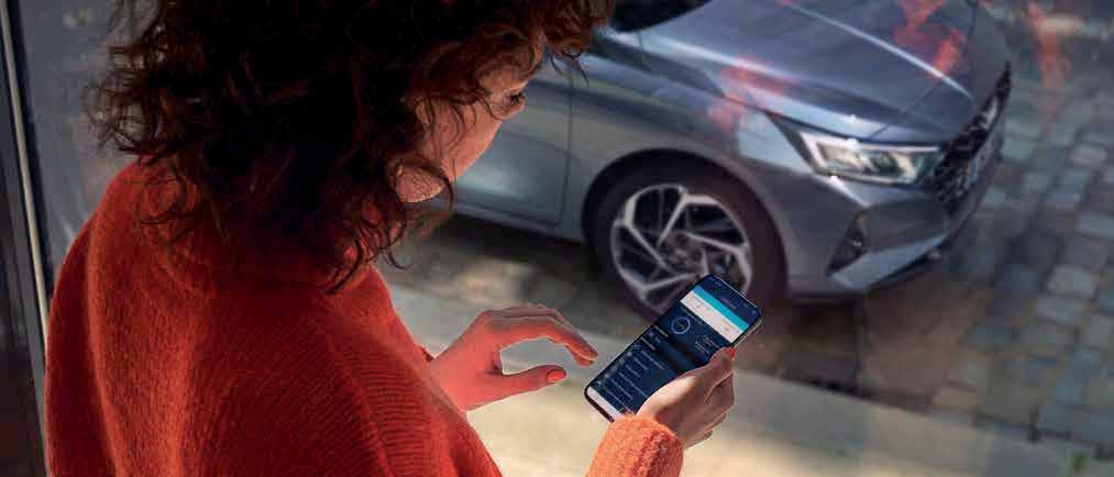 Bluelink Connected Car Services. P Ovládajte svoj automobil zo svojho smartfónu alebo hlasom.
