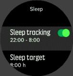 2. Zapnite položku Sleep tracking. 3. Nastavte časy uloženia sa k spánku a vstávania podľa svojho bežného plánu spánku. Posledný krok definuje čas na spanie.