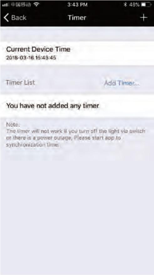 Nastavenie času V aplikácie je možné tiež nastaviť časovač pre zapnutie a
