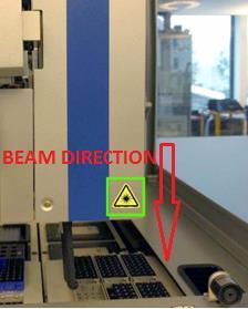 varovaním o nebezpečenstve laserového lúča (SP).