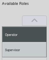 Zobrazí sa obrazovka Please select user: (Zvoľte používateľa:). 2. Zvoľte tlačidlo Supervisor (Správca). Zobrazí sa obrazovka Please enter password (Zadajte heslo). 3.