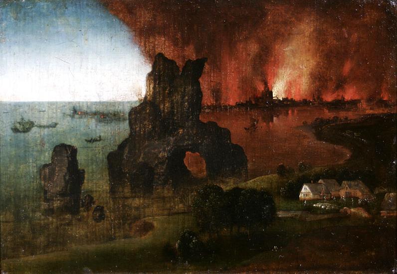van der Heyden; pohromy, oheň; atribúty, symboly, alegórie a