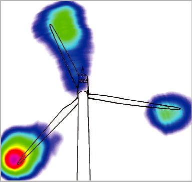 Obr.5 Vizualizácia emisií hluku Fig. 5 Visualisation os noise emission Obr.5 Spektrogram emitovaného hluku Fig.