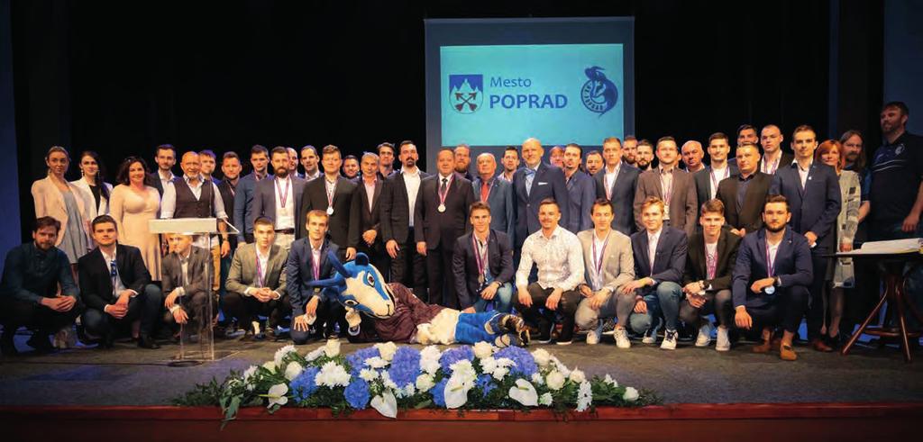Mesto Poprad pri príležitosti dosiahnutia titulu vicemajstrov v sezóne Extraligy 2020/2021 vzdalo hold hokejistom slávnostným prijatím v Dome kultúry.