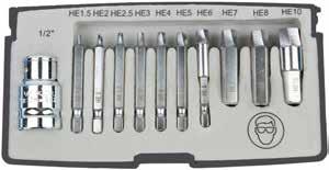 90 /ks 12-dielna sada obojstranných vidlicových kľúčov Norma: DIN 3110/ISO 1085 Materiál: hróm-vanádová oceľ.