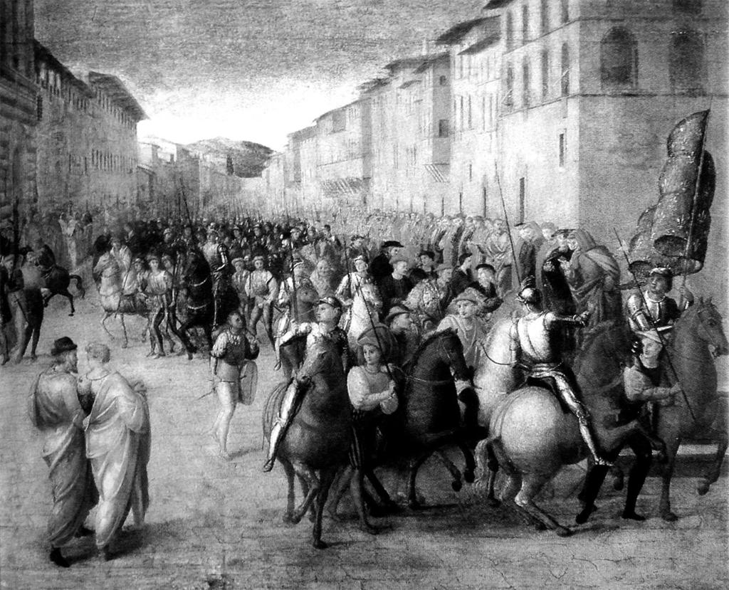 132 EPIDÉMIE V DEJINÁCH Syfilis sa objavil počas ťaženia Karola VIII. v Taliansku (maľba: F. Granacci). aj ako veľký imitátor.