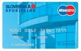 4) Platobné karty a) Elektronické platobné karty TYP KARTY Maestro Business Vydanie a používanie Platobnej karty Poplatok za expresné vydanie Platobnej karty Zmena zmluvných podmienok na používanie