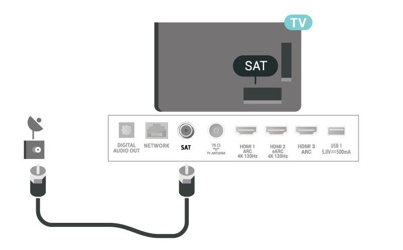 položku Zapnutie. 2.5 Kábel antény Konektor antény pevne pripojte ku konektoru Antenna na zadnej strane televízora.