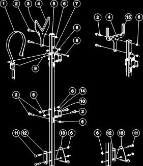 Prevádzkové pokyny Pokyny pre podperu rúr s nástrojmi na zdvíhanie Zostava podpery rúr s nástrojmi na zdvíhanie sa skladá z dvoch podpier rúr umiestnených na protiľahlých stranách plošiny a