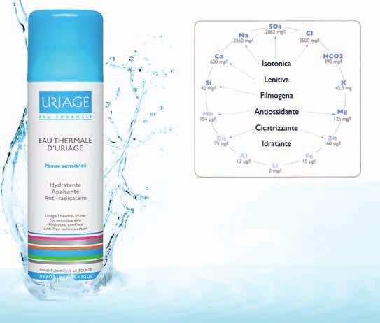 Come già accennato, oltre a essere idratante e isotonica, l Acqua termale d Uriage possiede altre proprietà benefiche, soprattutto antinfiammatorie, antiossidanti, cicatrizzanti e filmogene.