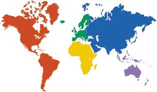 Globus Afrika Afrika je tretí najväčší svetadiel na