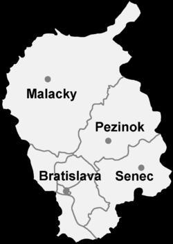 Bratislavský samosprávny kraj Počet obyvateľov: 623 000 Rozloha: 2053