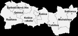 Košický samosprávny kraj Počet obyvateľov: 775 000 (115 os/km²)