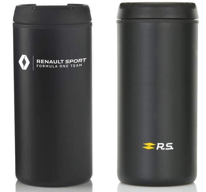 Značka: logo Renault Sport Formula One Team na tele perá a logo R.S. na klipe.