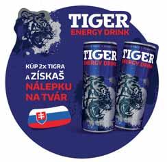 2,69 1 l = 3,36 červený pomaranč Tiger energy drink 250 ml Black