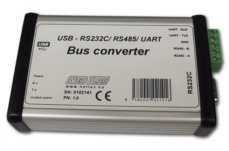 NÁVOD NA OBSLUHU BUS CONVERTER USB - RS232C / RS485 / UART NetLas s.r.o.