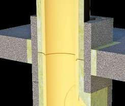 Podmurovku je možné vyhotoviť z komínovej tvárnice vyplnenej betónom (tvárnicu je potrebné doobjednať).